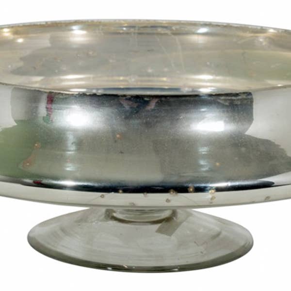 Silber Mercury Glas Lotus Schale (5x13x13) für den Großhandel von S.N.K. Home Decor