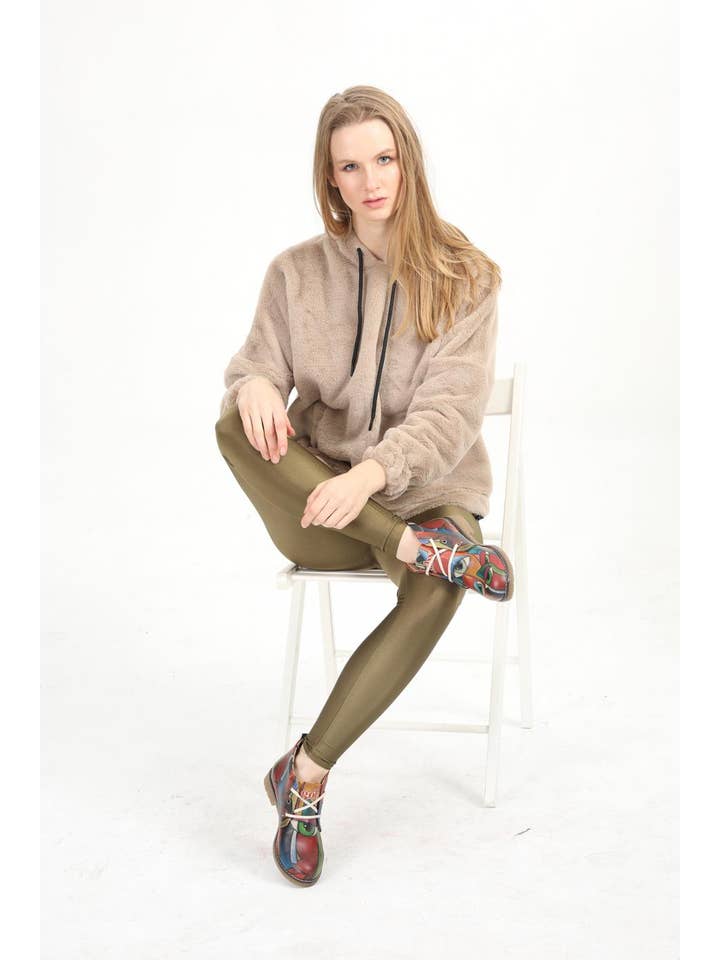 AVENS – Großhandel Stiefeletten – Damen – Einzigartiges Design Bunte Augendesign Bedruckte Stiefeletten3