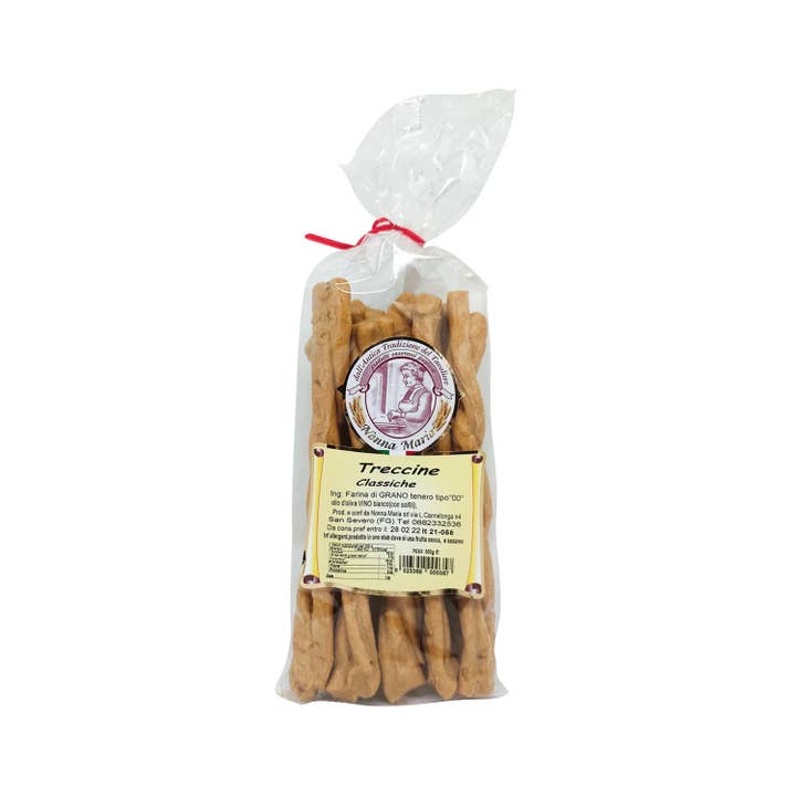 Classic Braids - Plain Aperitif Breadsticks (300g) for wholesale by OLIO DI SERRA