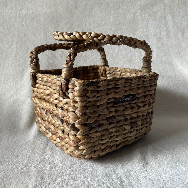 Saanjh - Wholesale Basket - Saanjh Shaded Straw Bucket Basket | Gift/Hamper Basket4