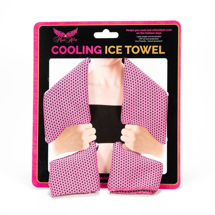 Cooling Ice Towel - Pink for wholesale by Mad Ally