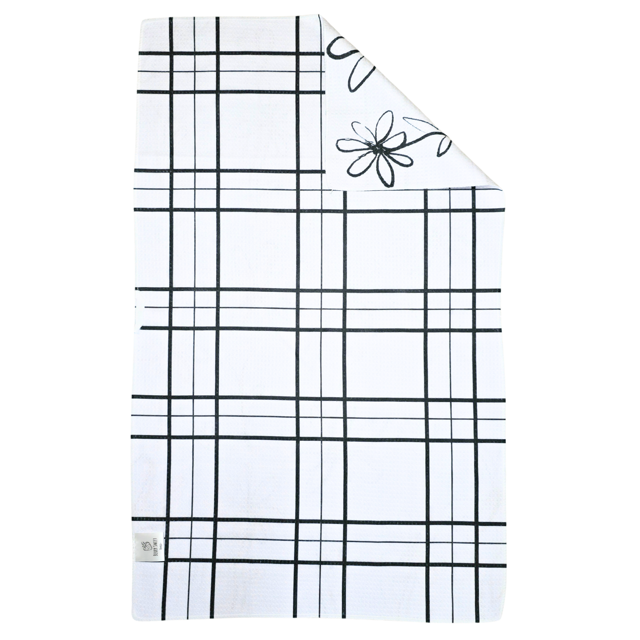 Berry Sweet Towels - Wholesale Tea Towel - Daisy Dreams Microfiber Hand Towel - Waffle Weave 18x30"2