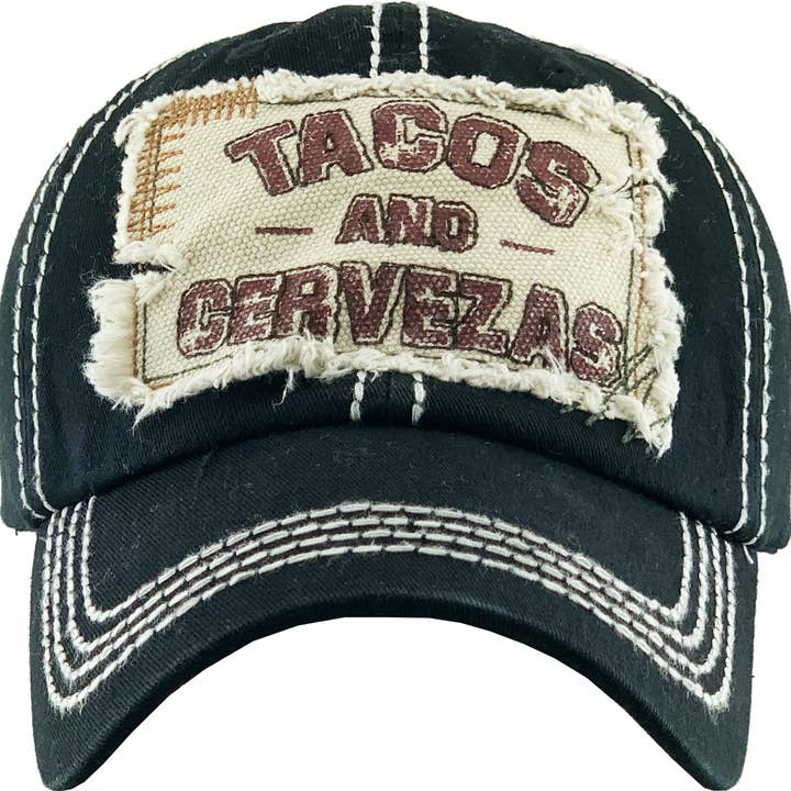 KBETHOS - Wholesale Baseball Cap - Unisex - TACOS AND CERVEZAS Vintage Ballcap1