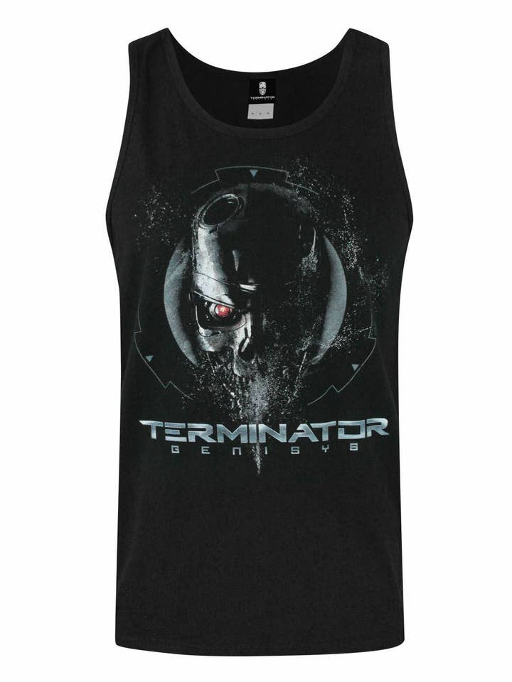 Colete Preto Masculino Terminator Endoskeleton por atacado de Vanilla Underground