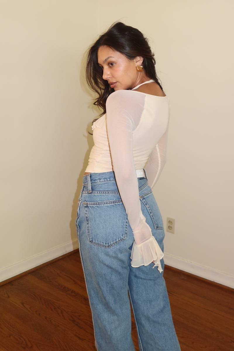 Salty – Blusa - Mulher por atacado – CROP TOP DE MANGA COMPRIDA12