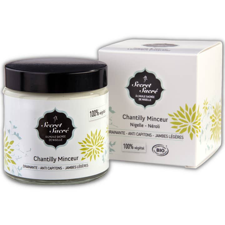 Organic nigella slimming whipped cream for wholesale by Secret Sacré