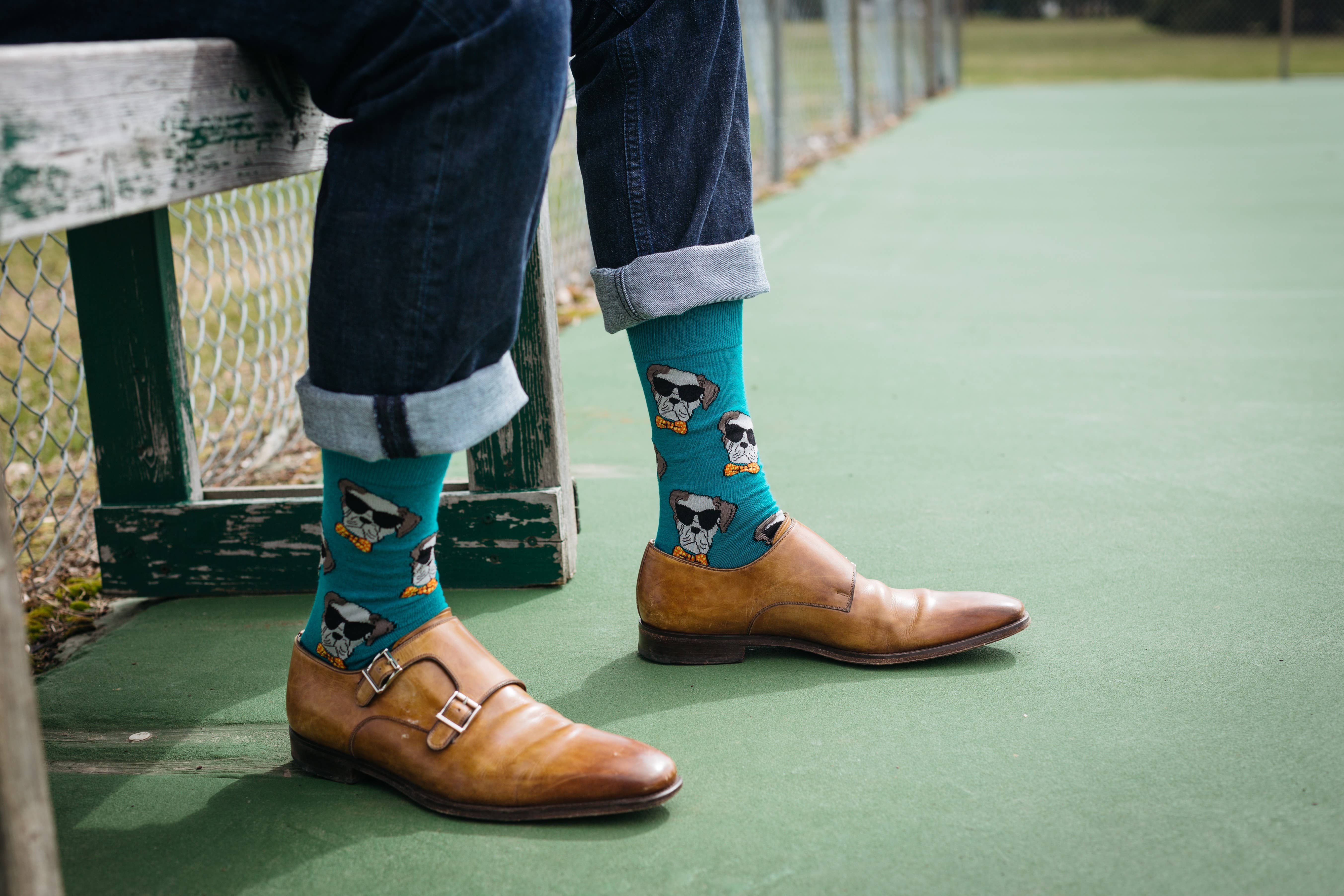 Good Luck Sock - Wholesale Socks - Men's - Men's Dapper Dog Socks1