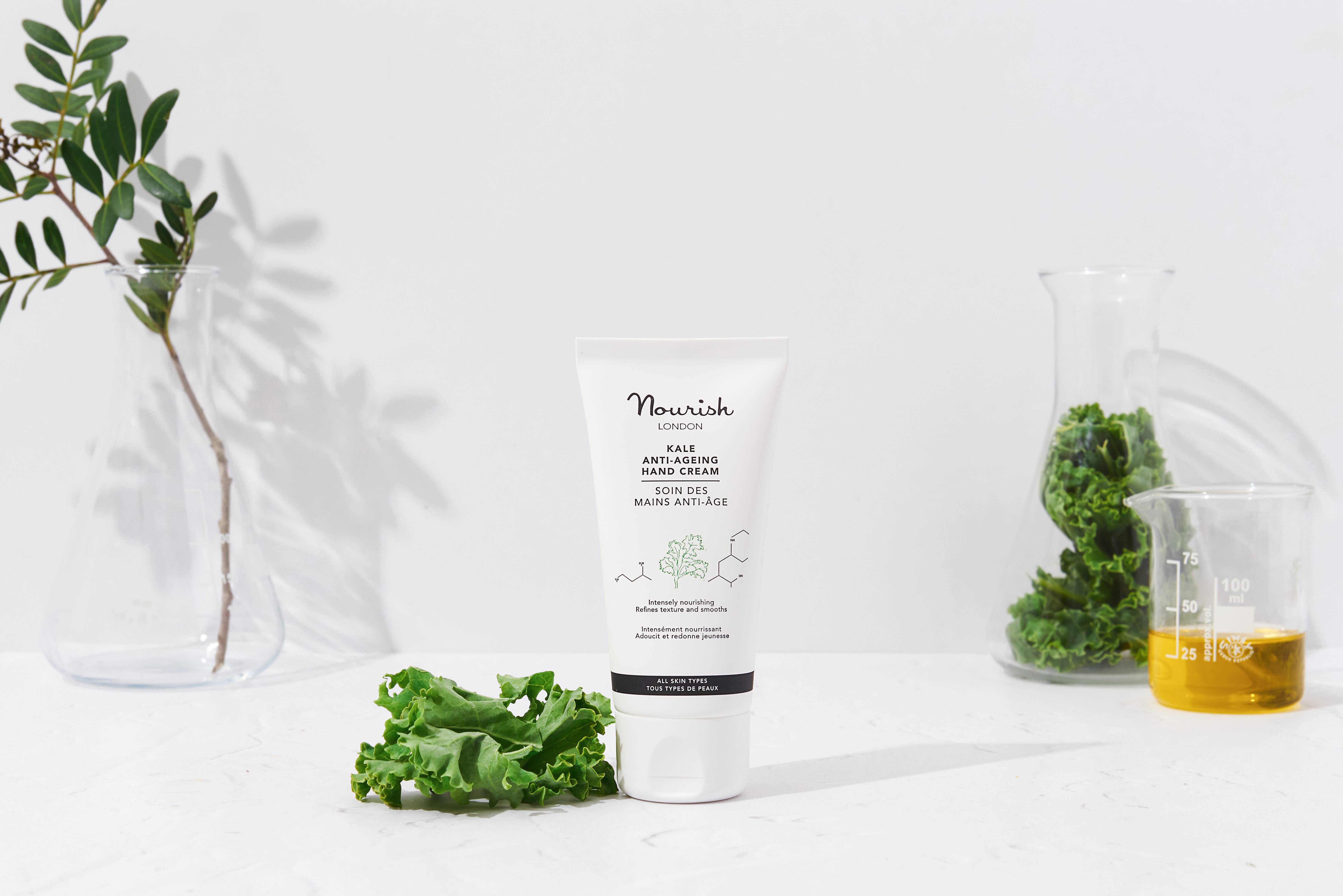 NOURISH LONDON – Creme/loção para as mãos por atacado – Creme de Mãos Anti-Envelhecimento Kale6