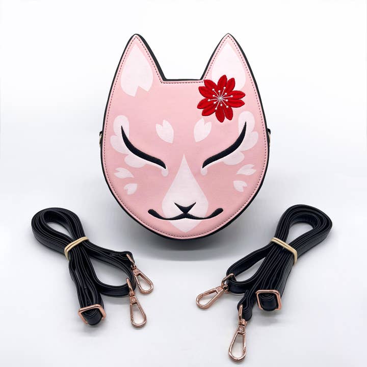Kitsune Convertible Bag : Pink for wholesale by Yoshi Yoshitani LLC