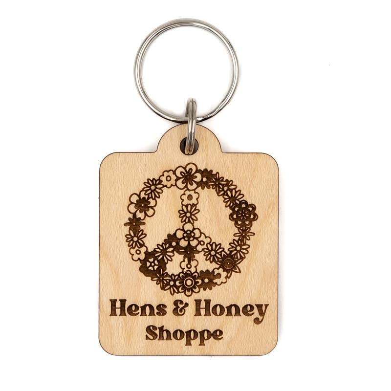 Steamer Lane Design - Wholesale Keychain - Unisex - Custom Wood Keychains16