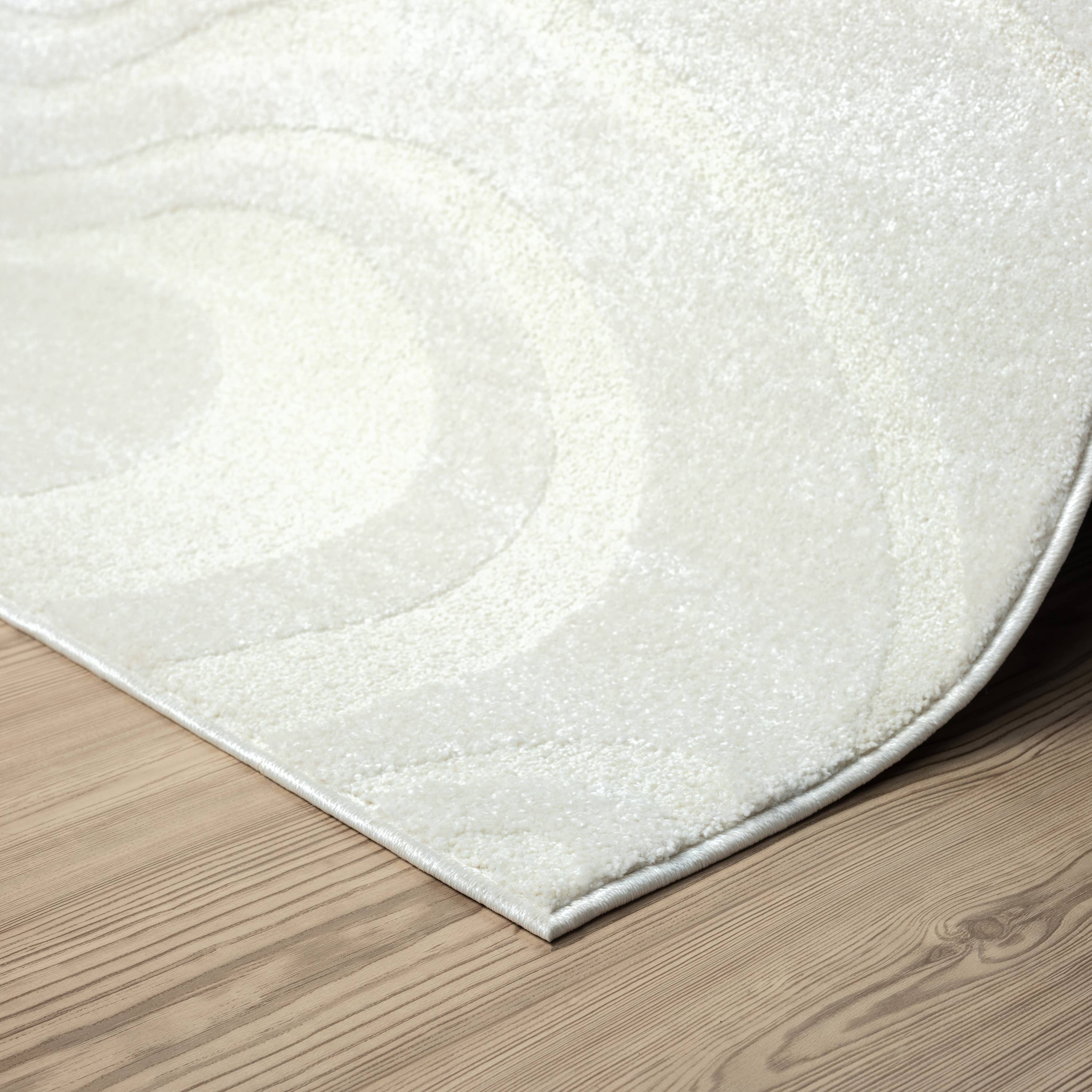 Abani Rugs – wholesale Area rug – Abani Cozy COZ140A Modern Cream Swirl Waves Area Rug5