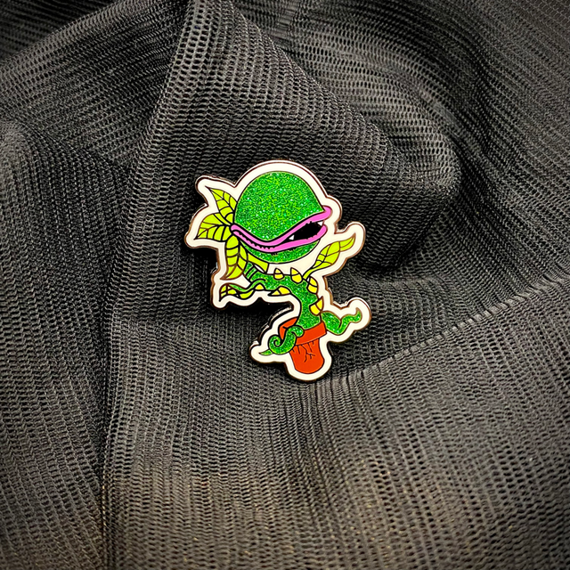D. Kerper Arts - Wholesale Lapel Pin/Button - Enamel Pin - Feed Me Plant1
