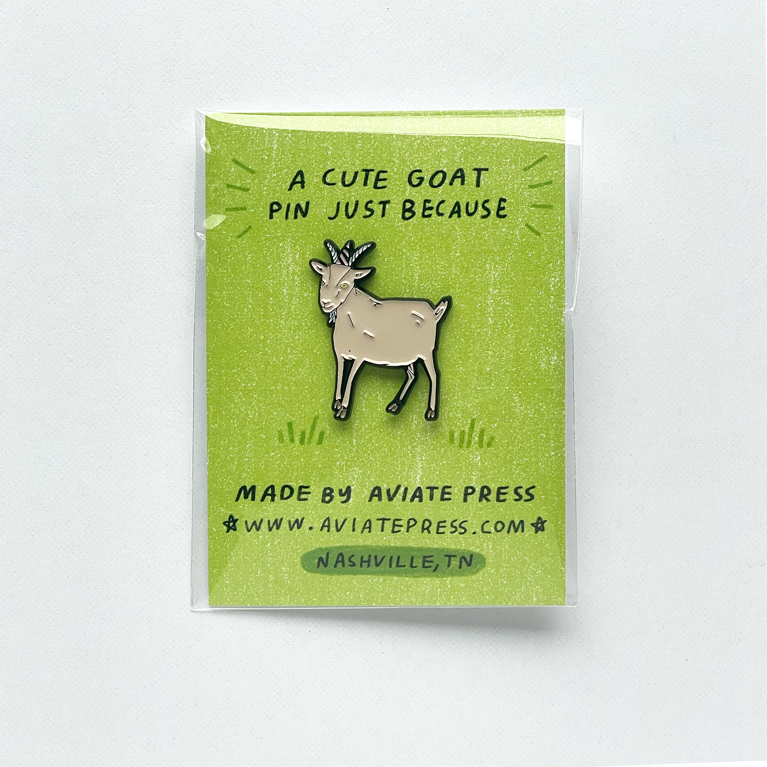 Aviate Press - Wholesale Lapel Pin/Button - Goat Enamel Pin5