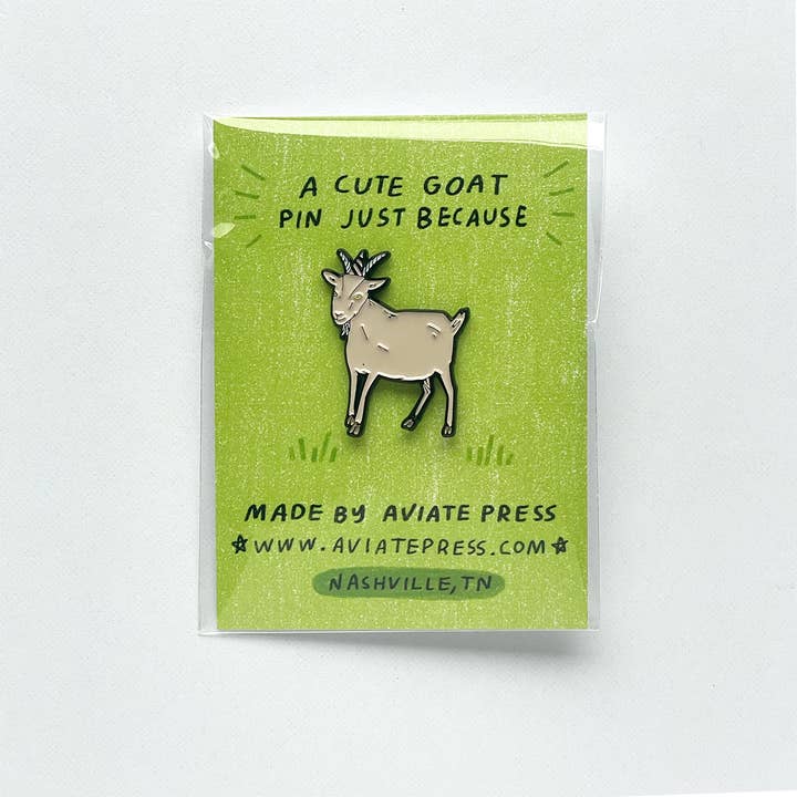 Aviate Press - Wholesale Lapel Pin/Button - Goat Enamel Pin5