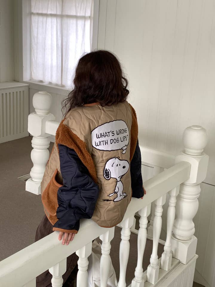 Little Light - Wholesale Puffer Jacket - Women's - Snoopy Limited Edition Sherpa Quilted Fleece Jacket21