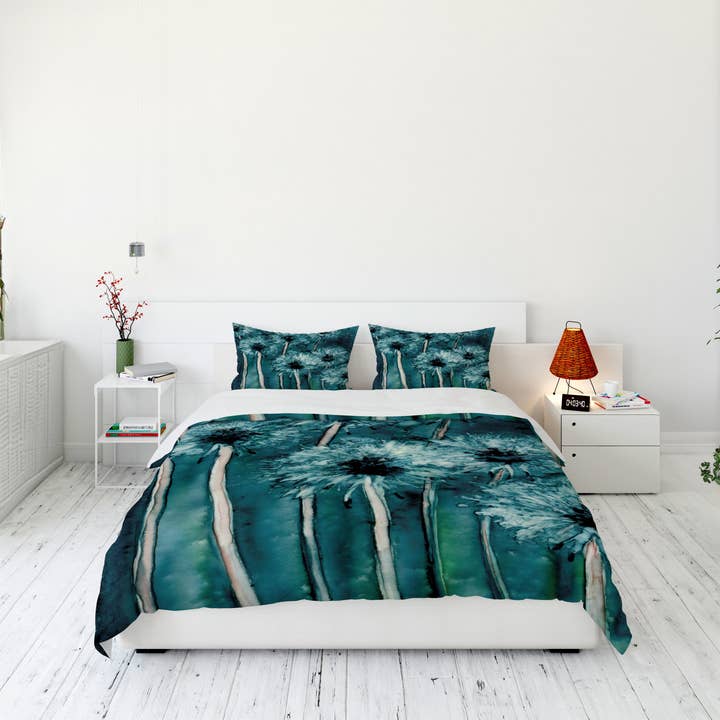 Dandelions Wishes Duvet Cover or Comforter for wholesale by Brazen Design Studio