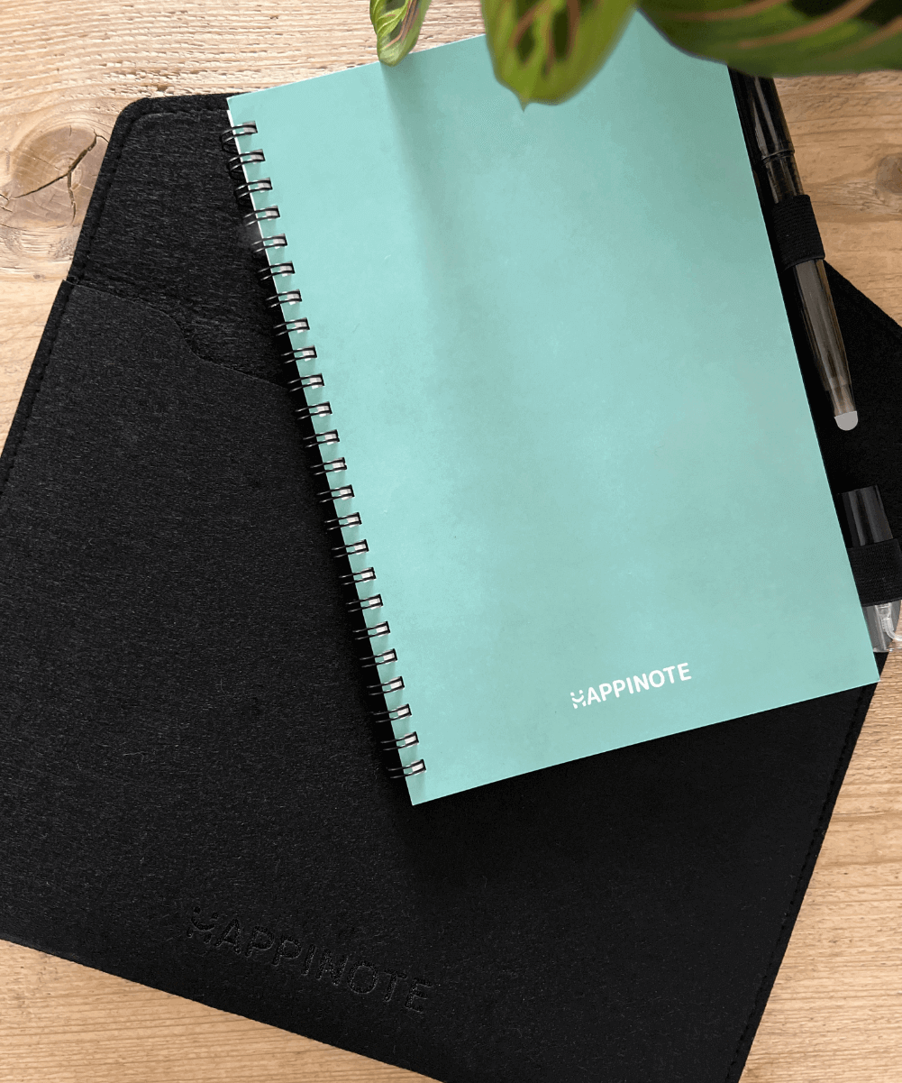 Happinote - Wholesale Notebook - A5 Notebook Sleeve - Black1
