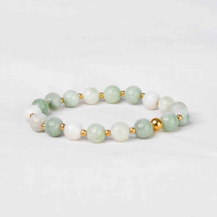 Lori Armband Jade 8mm för wholesale av BODHI OM ART