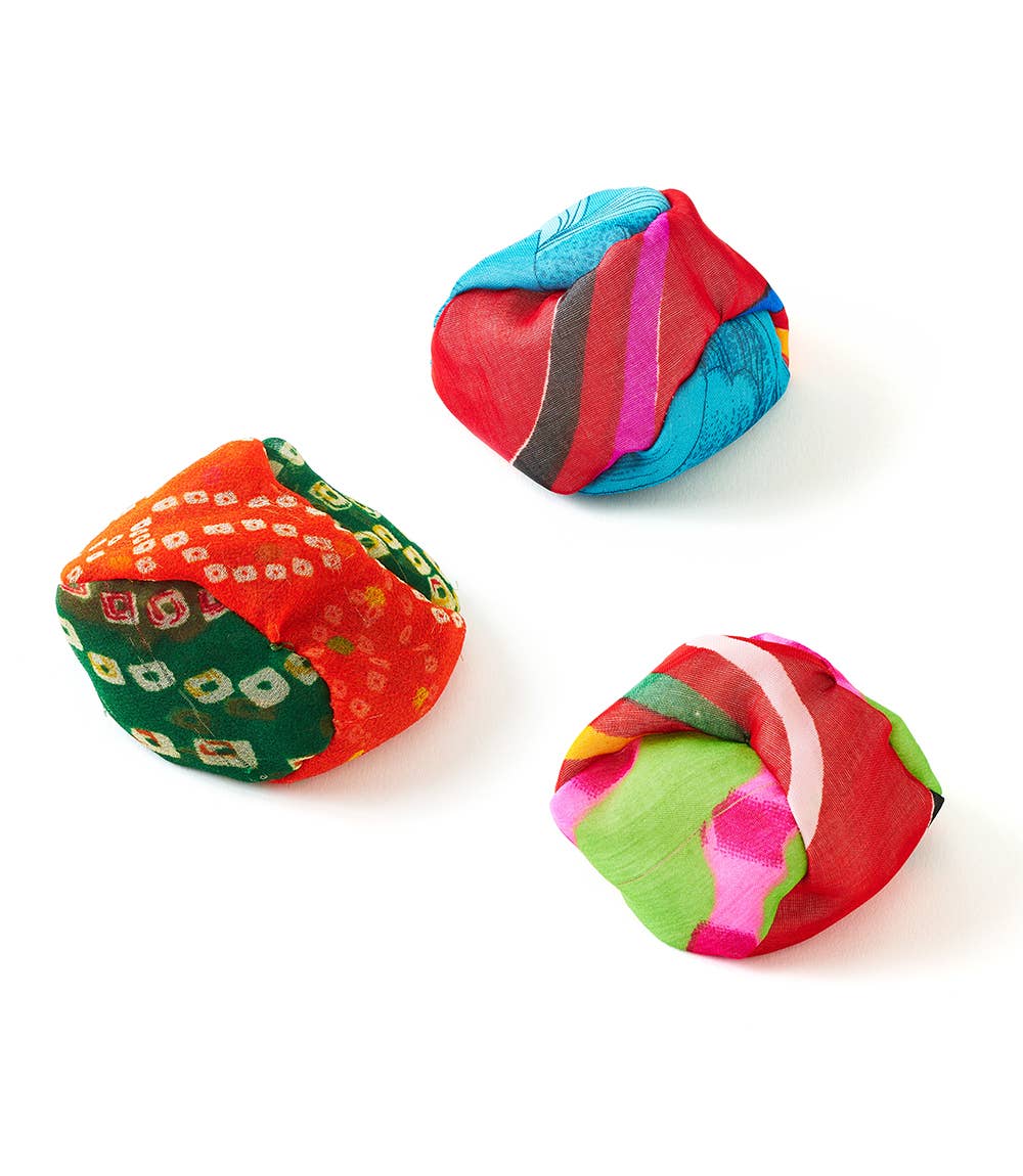 Matr Boomie Fair Trade - Wholesale Sporting Accessories - Footbag - Assorted Upcycled Sari, Handmade1