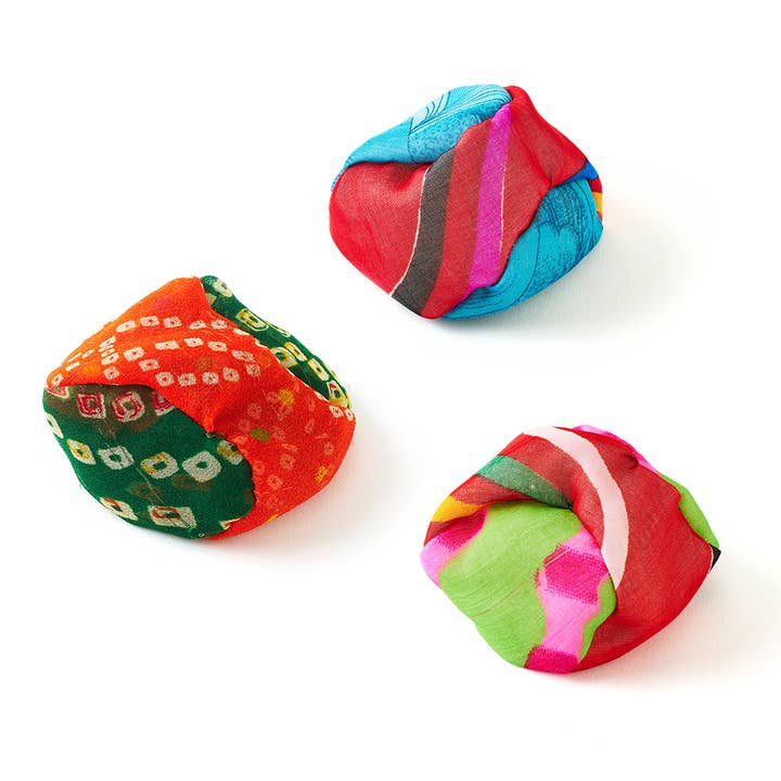 Matr Boomie Fair Trade - Wholesale Sporting Accessories - Footbag - Assorted Upcycled Sari, Handmade1
