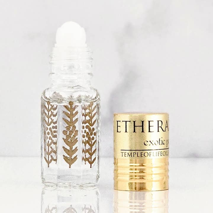 Temple of Life Oils & Perfumes - Wholesale Roll-On Fragrance - Exotic Perfume Oil Travel | Etheral Amber | Pure White Amber