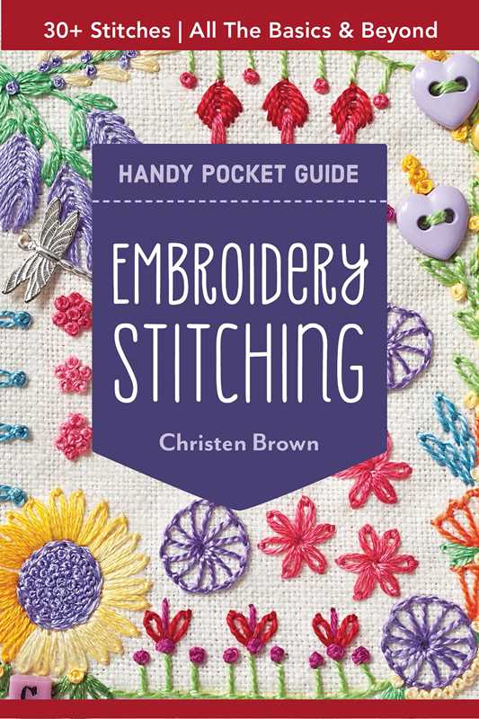 Simon & Schuster - Wholesale Embroidery/Cross Stitch Supplies - Embroidery Stitching Handy Pocket Guide by Christen Brown