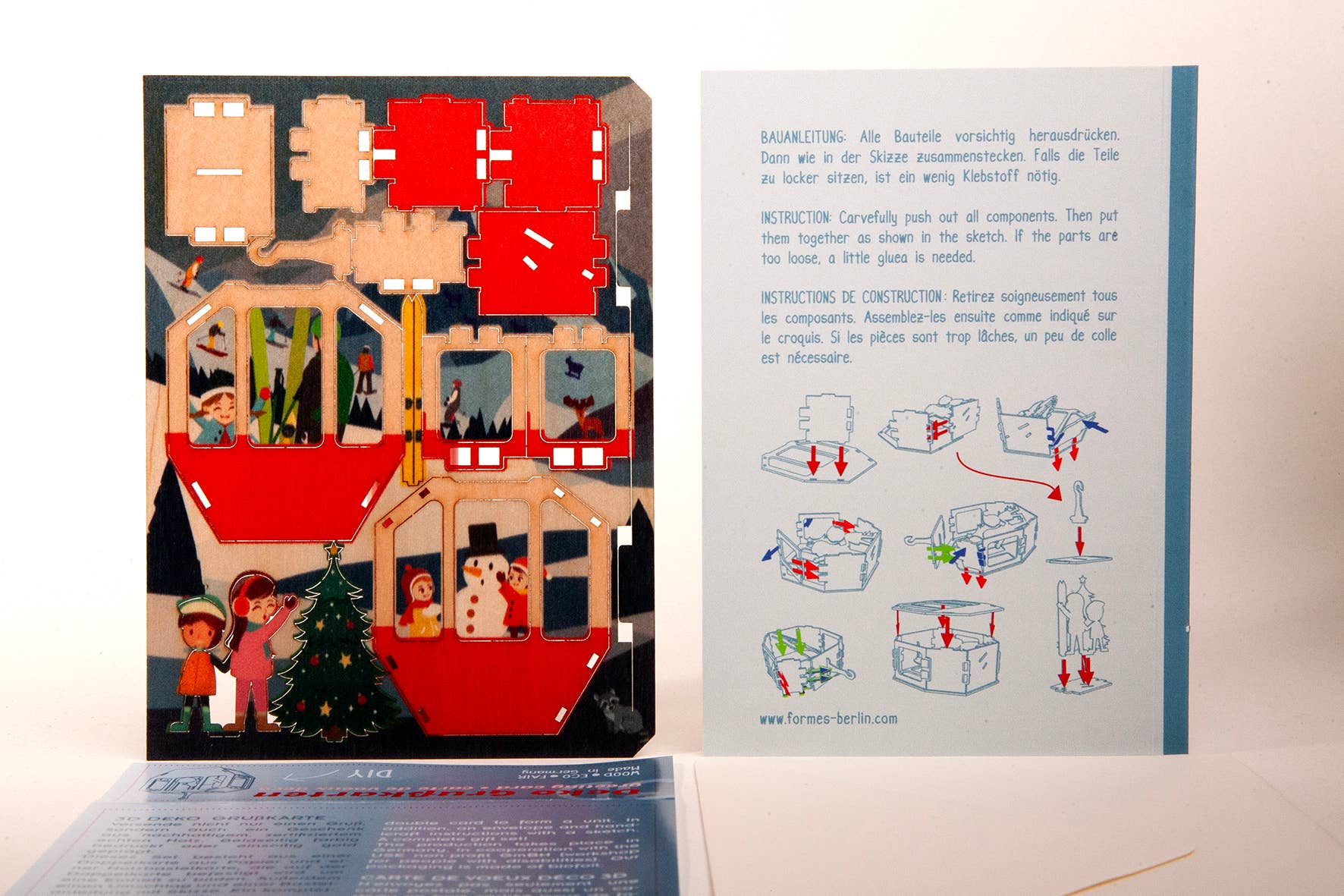 Formes Berlin GbR - Wholesale Christmas Decoration - Gondola 3D decorative greeting card (copy)2