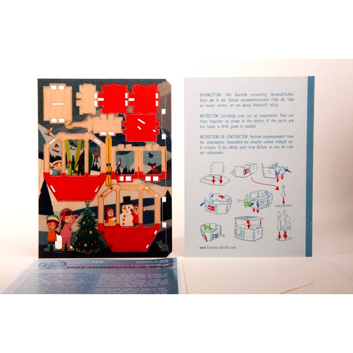 Formes Berlin GbR - Wholesale Christmas Decoration - Gondola 3D decorative greeting card (copy)2