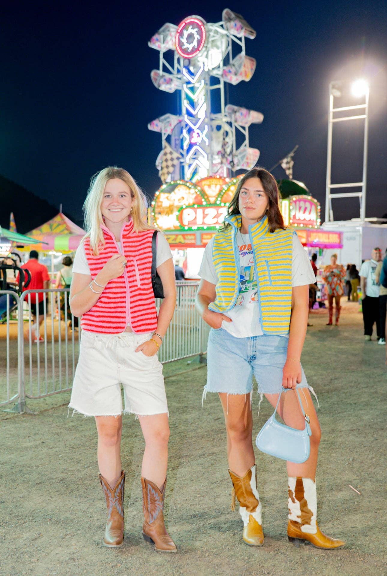 Midnight Lunch - Wholesale Outerwear Vest - Women's - The Stripe Vest | Pink + Red5