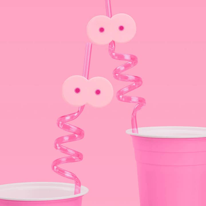 xo, Fetti - Wholesale Drinking Straw - Boob Straws, Lesbian Bachelorette Party