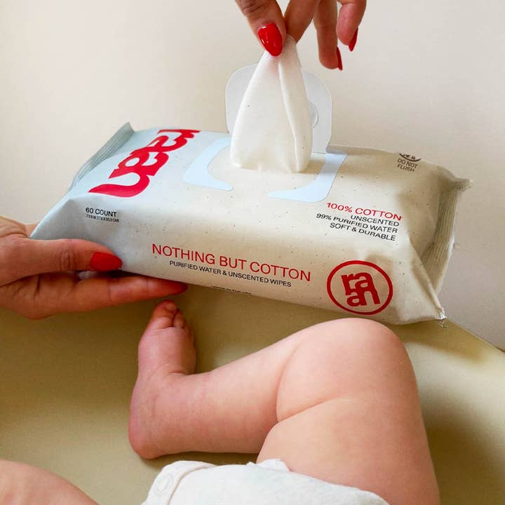 Raan inc - Wholesale Face & Body Wipes - 100% COTTON WATER WIPES, UNBLEACHED7