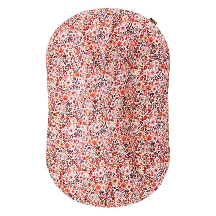 Cover for Snuggle Me | Infant Lounger Cover | Pink Flowers for wholesale on Faire