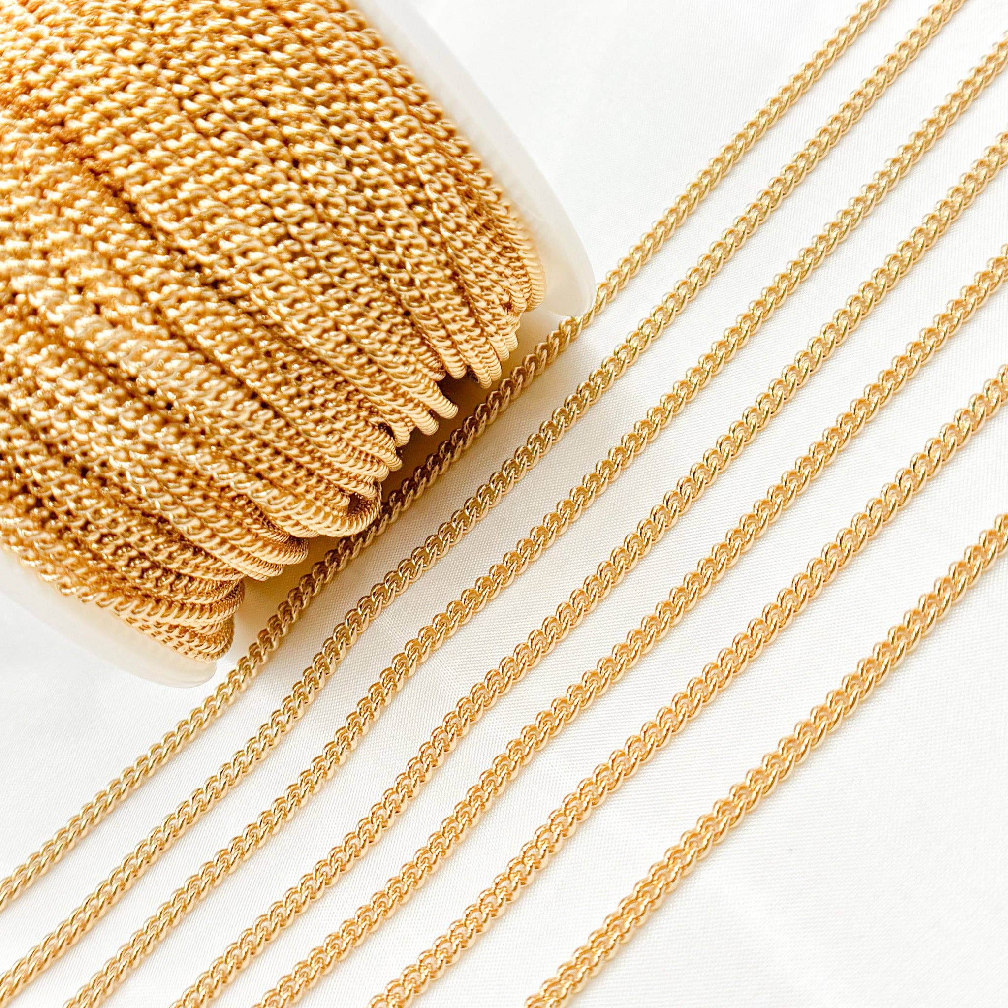 Jewels & Chains – wholesale Link & chain necklace – 63GF. 14K Gold Filled Curb Chain3