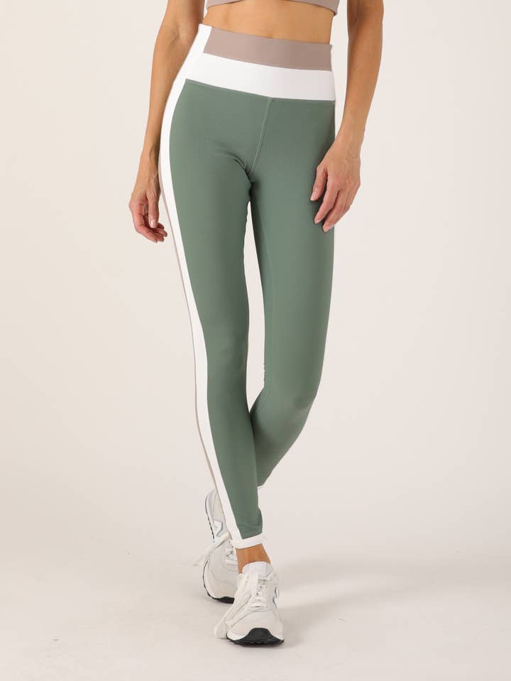 Directional Legging: Smoky Basil for wholesale by Glyder