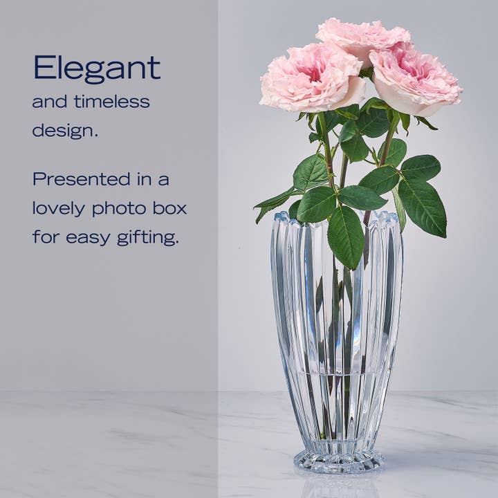 Mikasa - Wholesale Vase - Mikasa Estate 11In Lead Free Crystal Vase