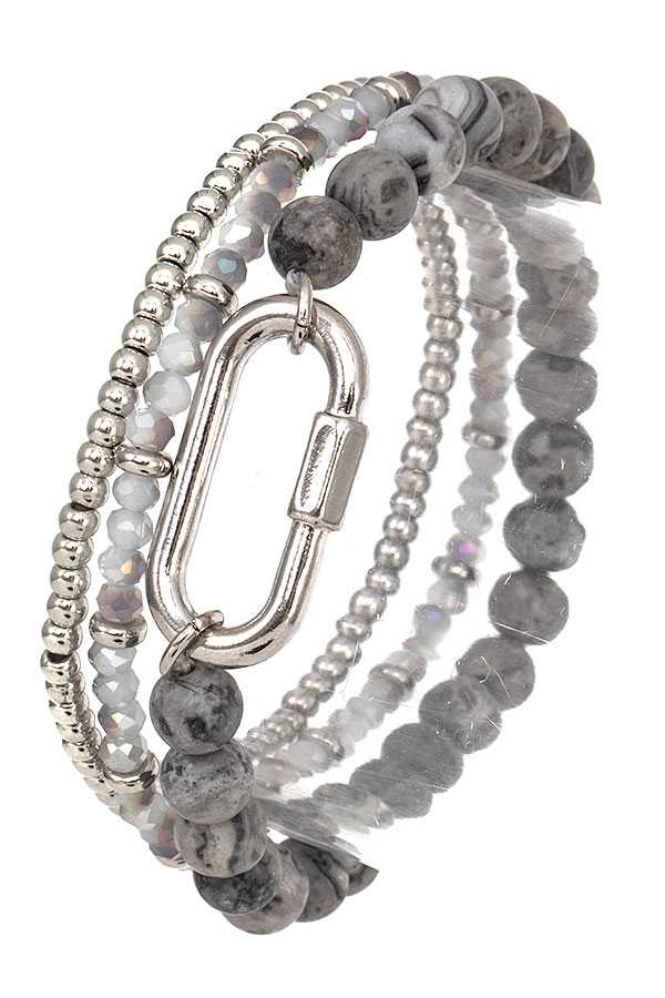 anbfashion - Wholesale Beaded Bracelet - SEMI PRECIOUS BEAD BRACELET 4994