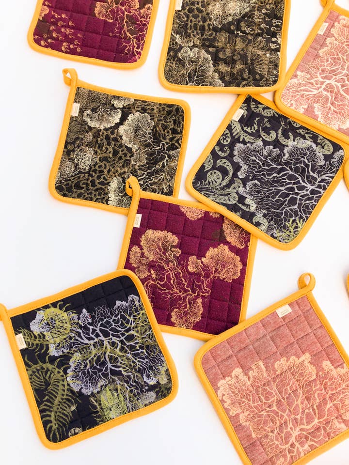 Slime Mold Potholder - Gold for wholesale by Solstice Handmade