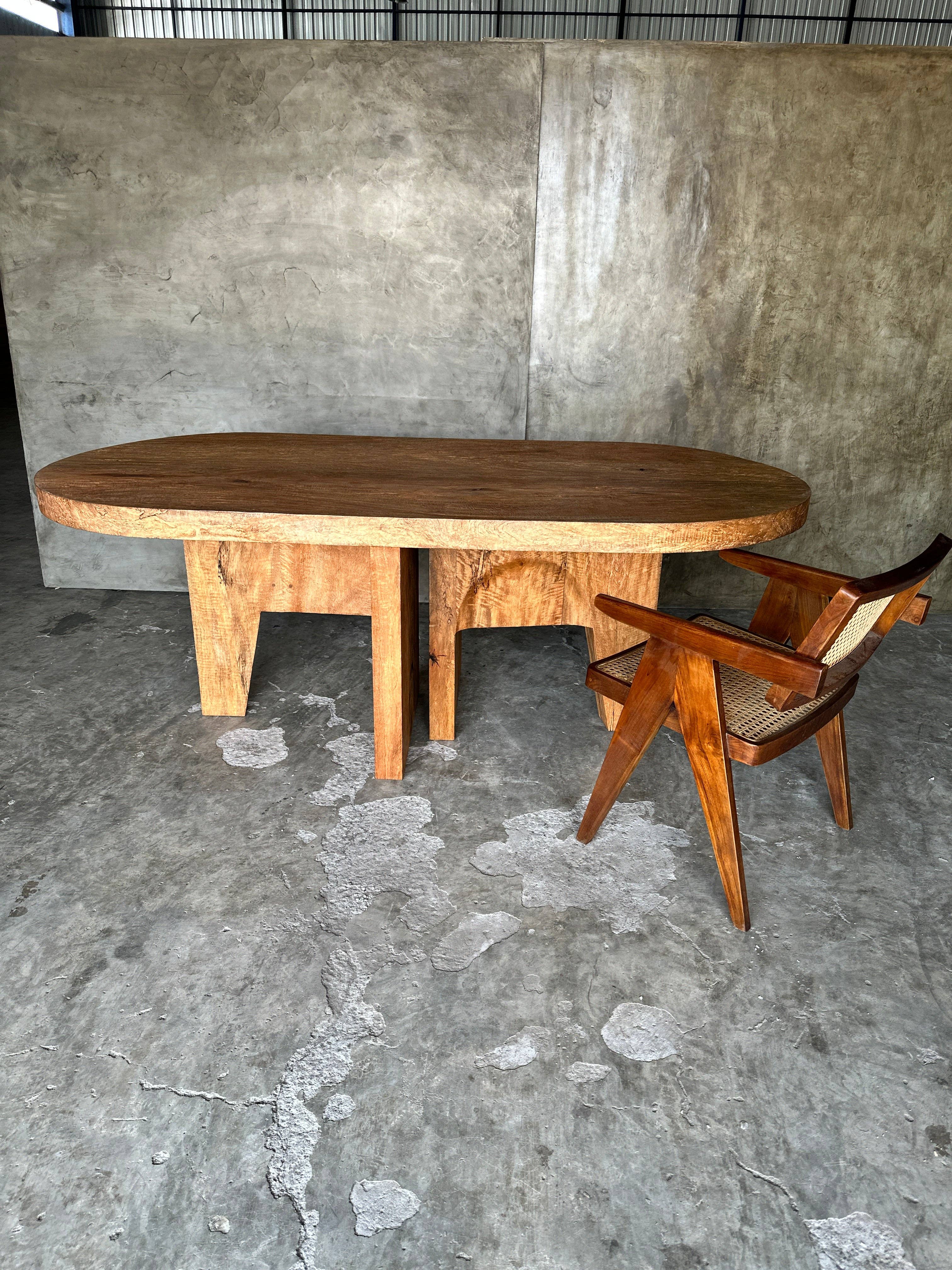 Office Objets - Wholesale Coffee Table - Massive mango wood table 2m10x1m9