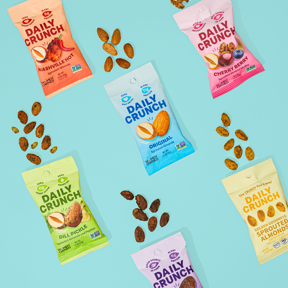 Daily Crunch - Wholesale Trail Mix - Cherry Berry Sprouted Nut Medley, 1.5oz Single Serve7