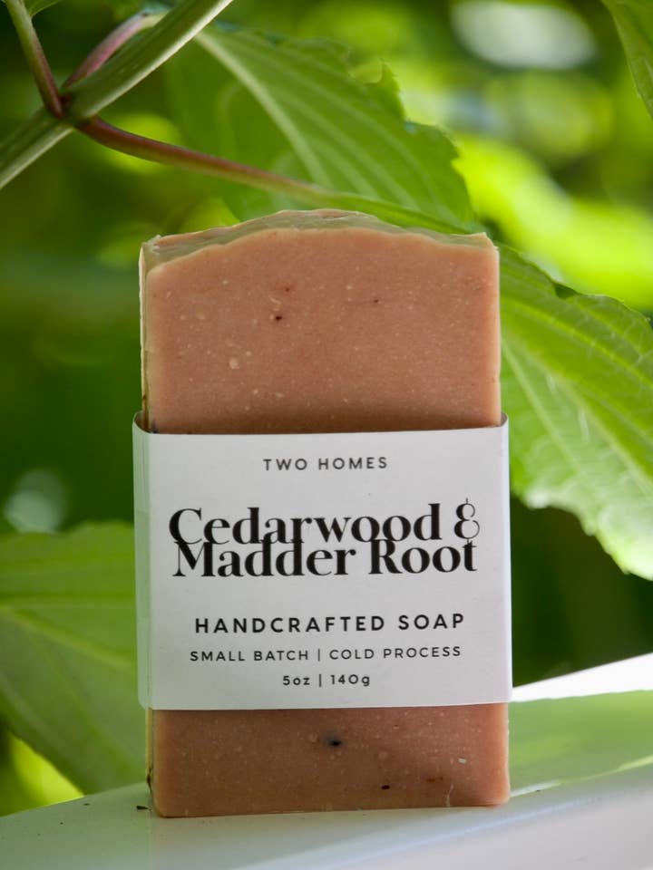 Cedarwood & Madder Root Bar Soap for wholesale by Two Homes