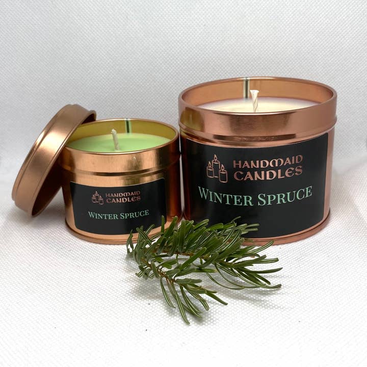 HandMaid Candles – wholesale Jar/filled candle – Winter Spruce Scented Candle