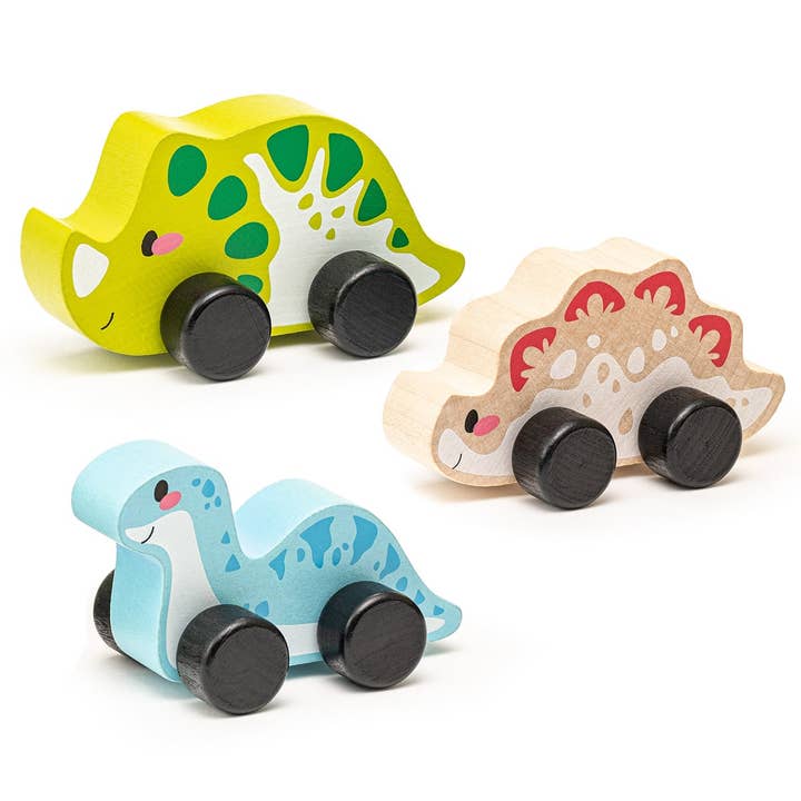 Toysmith - Wholesale Wood Toy - Kids - Cubika Wooden Toy Set Joyful Dinos
