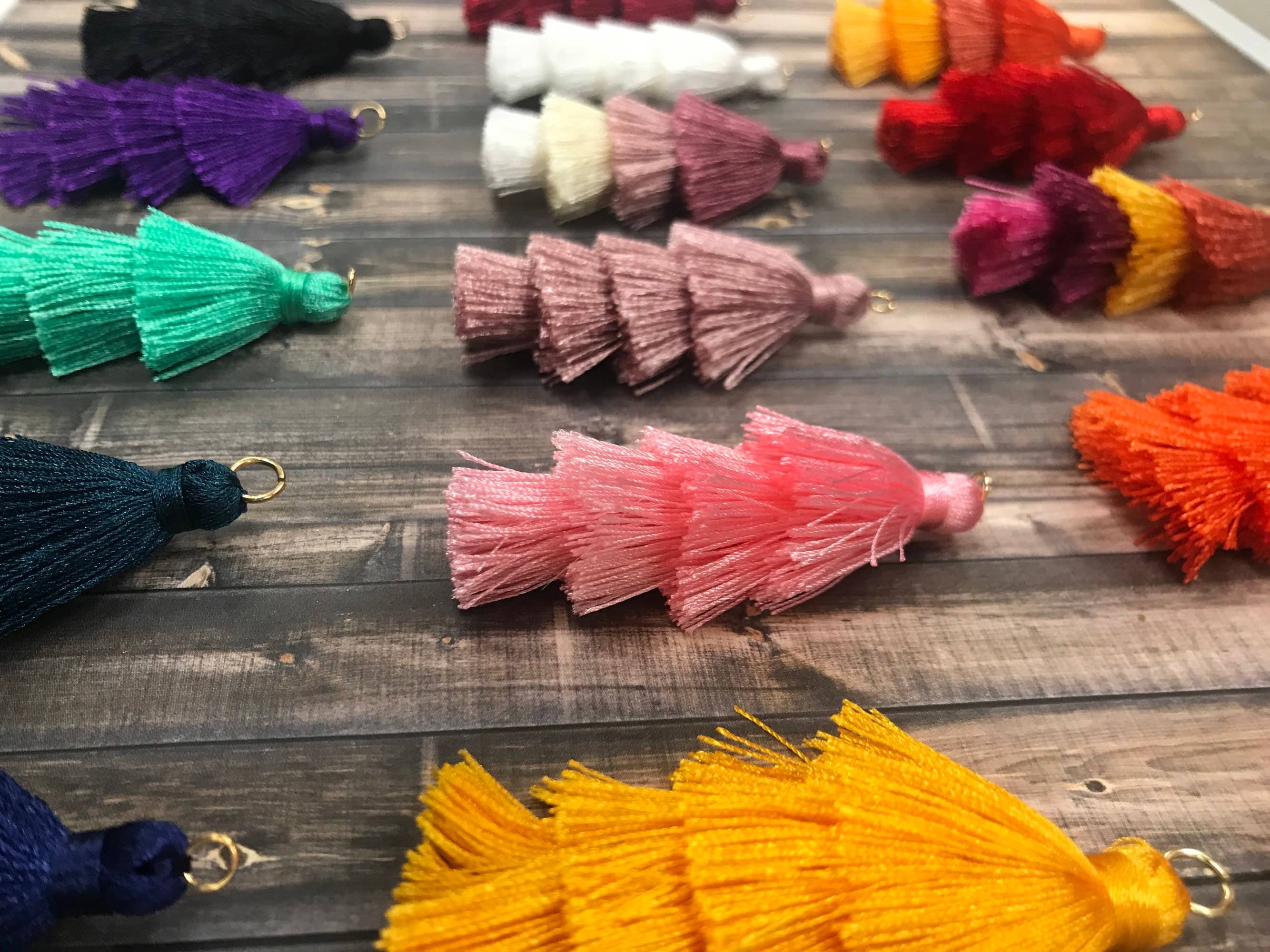 The Bead Bazaar - Wholesale Craft Supplies - Tassels, Handmade Tassels, Tiered Tassels, Jewelry Making, Tassels For Earings, Jewelry Supplies, Earring Tassels4