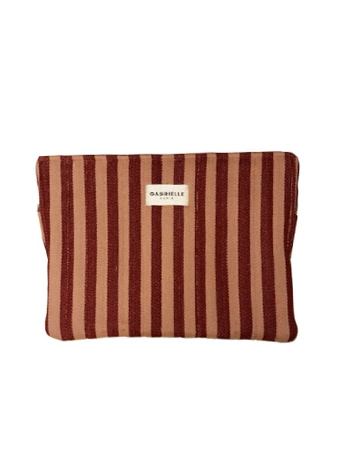 Cotton laptop sleeve Stripes Garance for wholesale by Gabrielle Paris