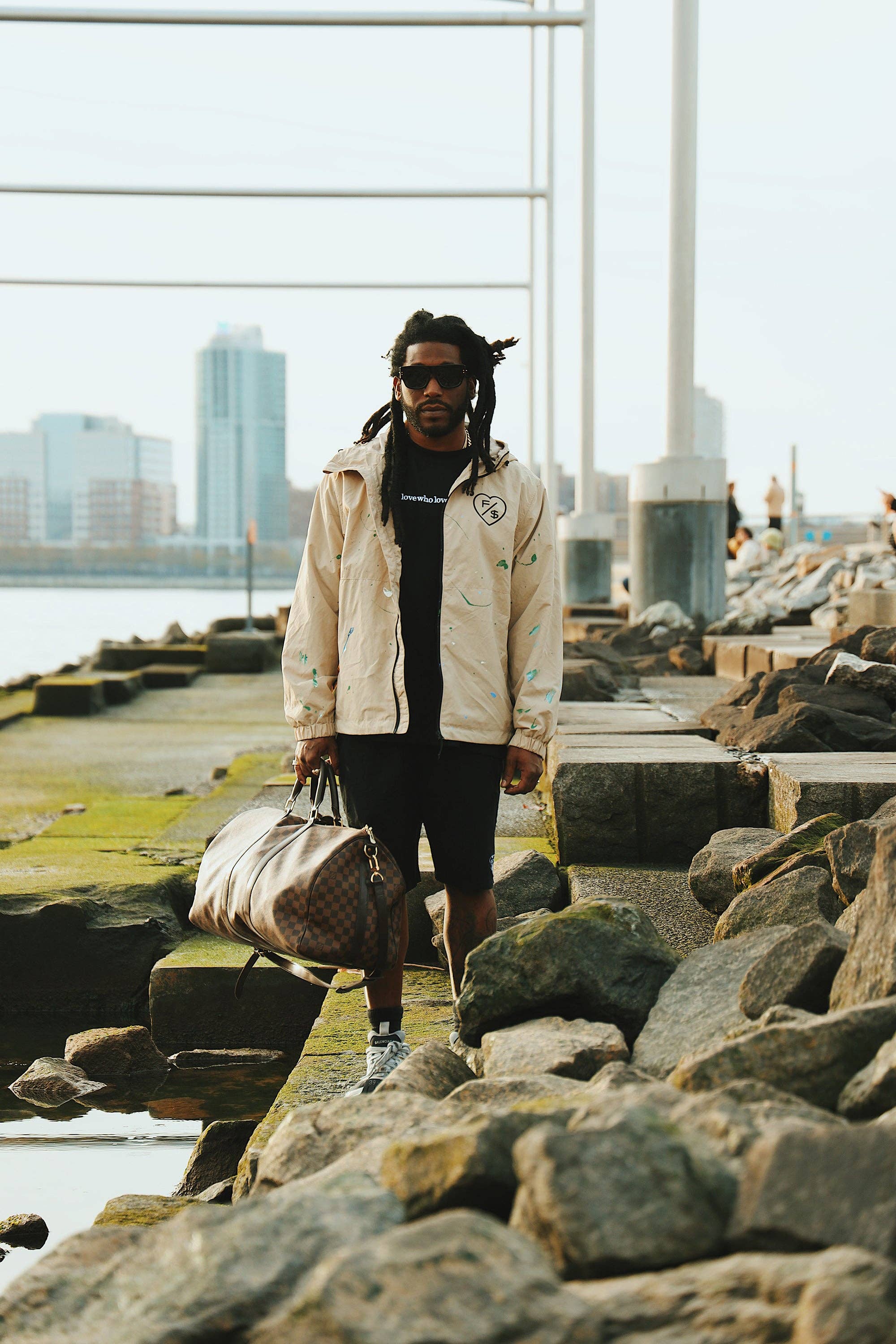 Black Love Who Loves You (Black - Shorts) for wholesale on Faire8