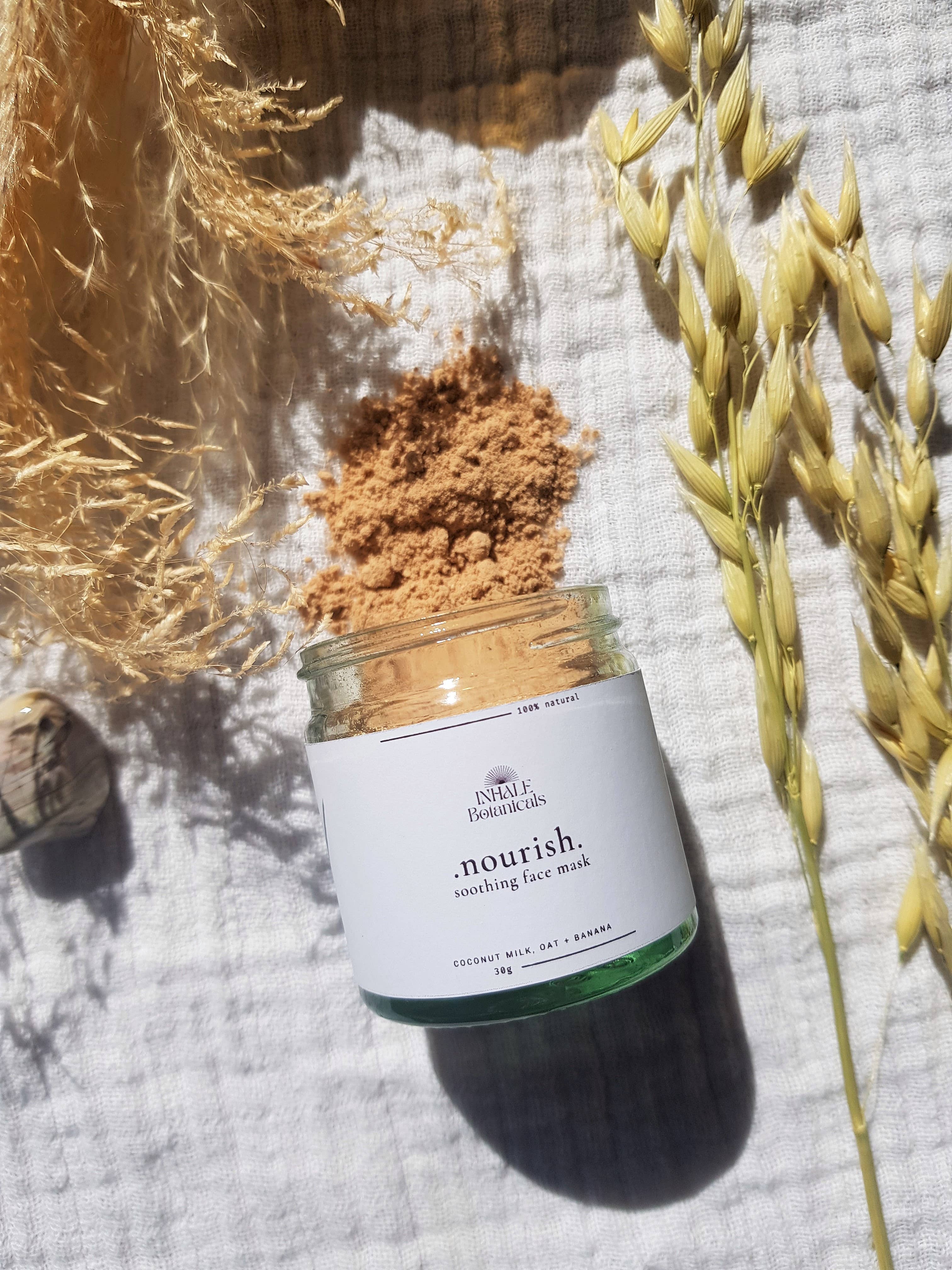 Inhale Botanicals - Wholesale Skincare Face Mask - Nourish Soothing Face Mask 30g Jar0