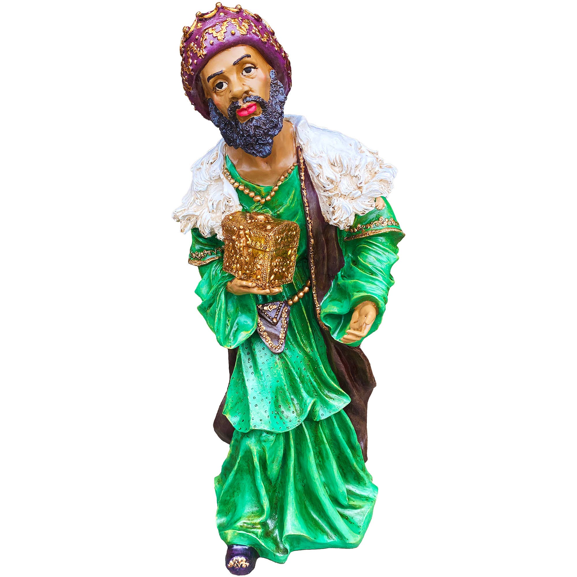 Santa’s Workshop Inc. - Wholesale Nativity Scene Decor - 12 Piece Outdoor Nativity Set with Solid Wood Creche28