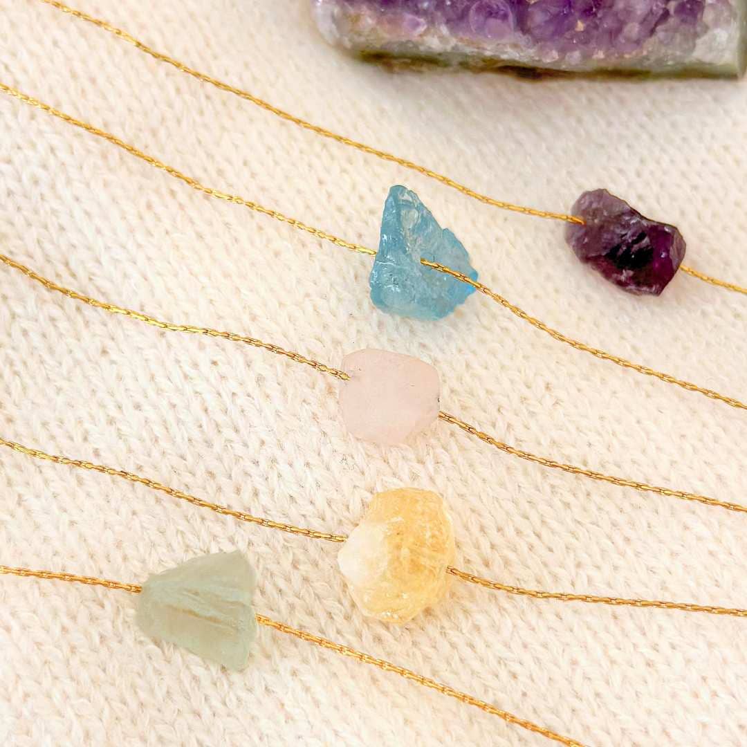 LilAryenne | Jewelry & Suncatchers – wholesale Hänge-/berlockhalsband – Fint kristallhalsband – S.Stål Minimalistisk Ädelstensgåva7