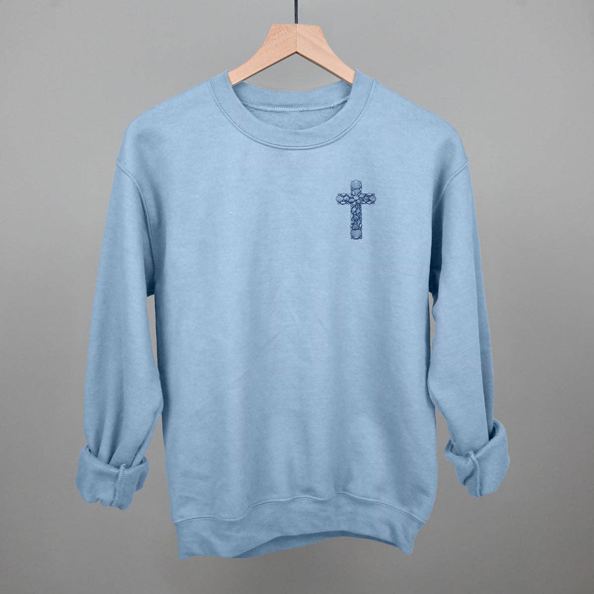 Ivy + Cloth - Wholesale Screen Printed T-Shirt - Women's - Seashell Cross (Left Chest)11