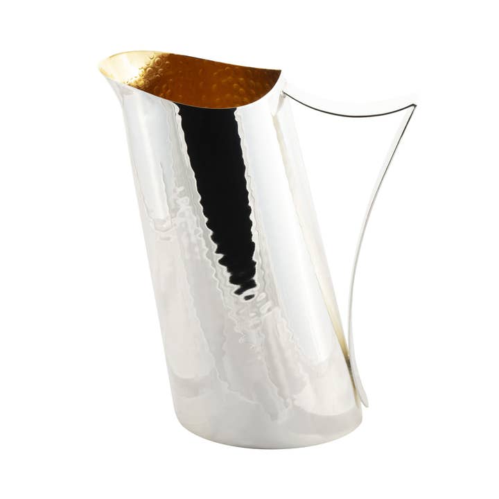 Italic Design karaff med lutande snitt och elegant handtag för wholesale av Bragagnolo Argenti